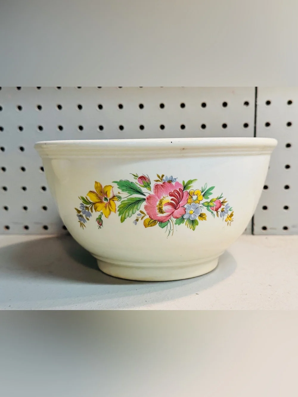 Vintage Homer Laughlin Kitchen Kraft OvenServe Floral Nesting Mixing Bowls